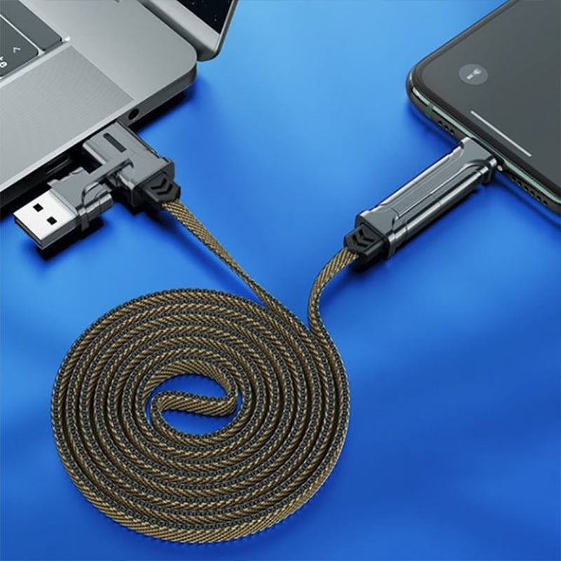 4-in-1 Nylon Braided Fast Charging Cable