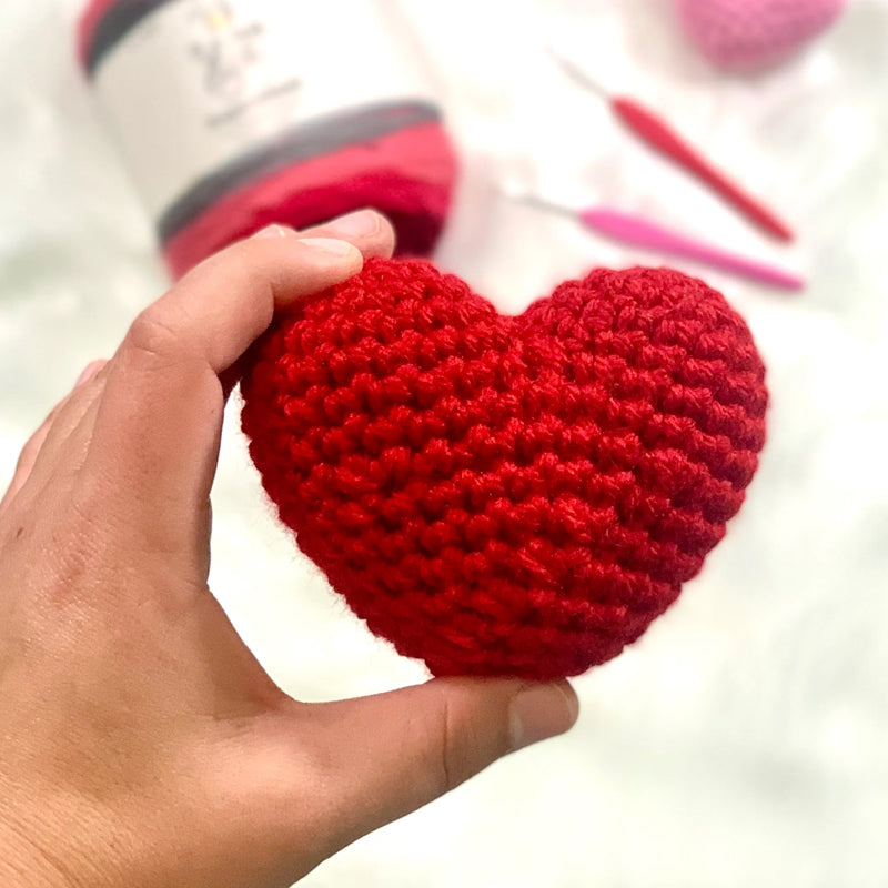 Pocket Hug, Crocheted Heart, Small Gift