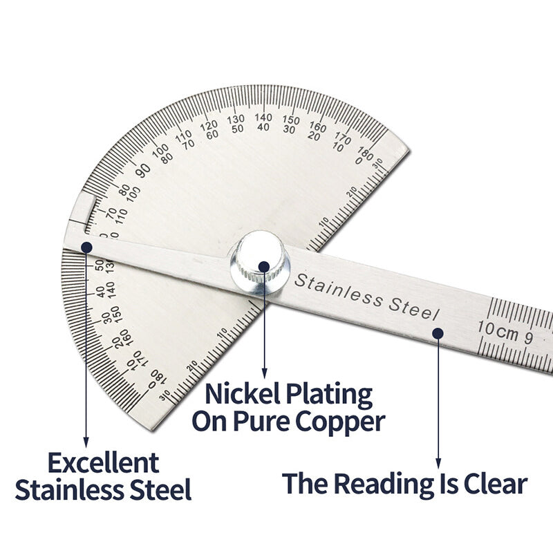 Stainless Steel Protractor Angle Finder