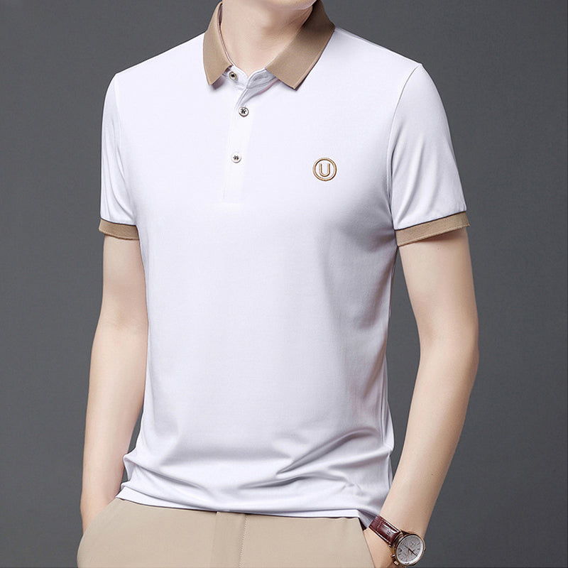 Business Casual Embroidery Polo Shirt