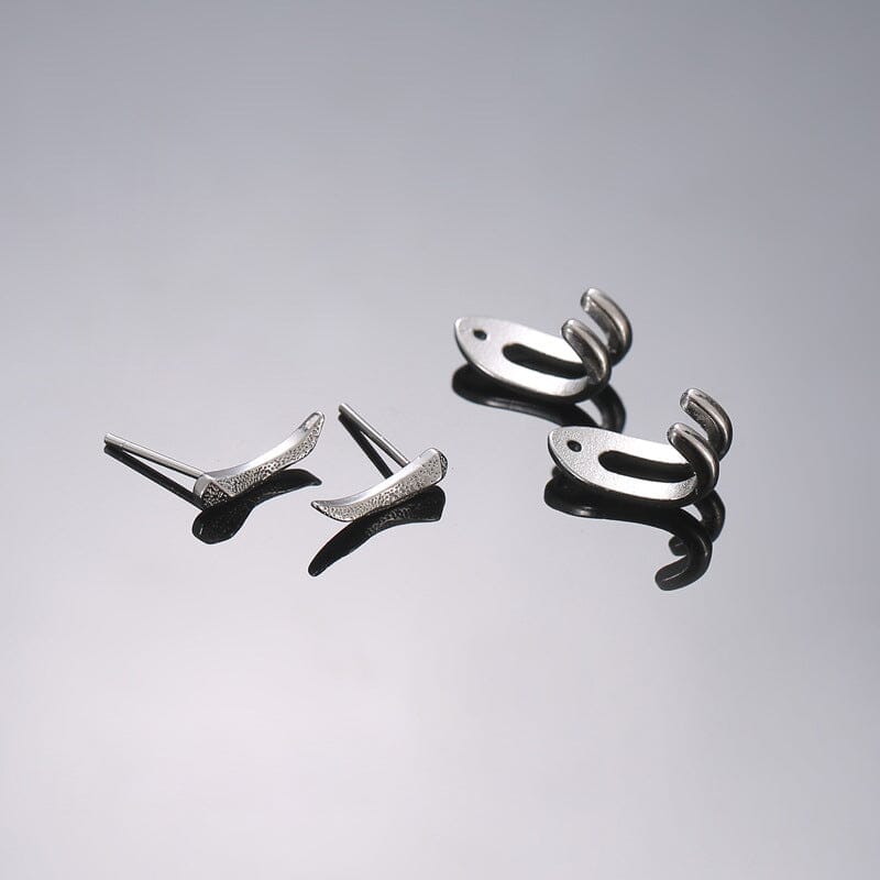 Detachable Dual Stud Earrings