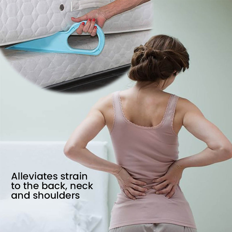 Ergonomic Mattress Wedge Elevator - Bed Making & Mattress Lifting Handy Tool Alleviate Back Pain