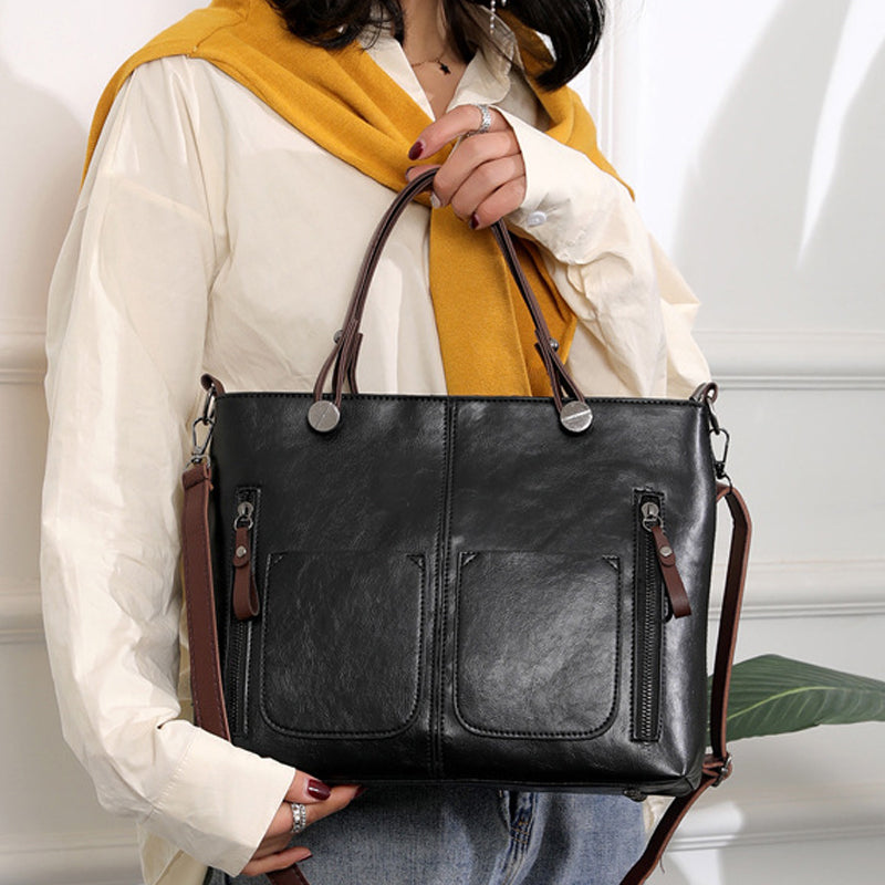 Ladies Vintage Leather Shoulder Bag