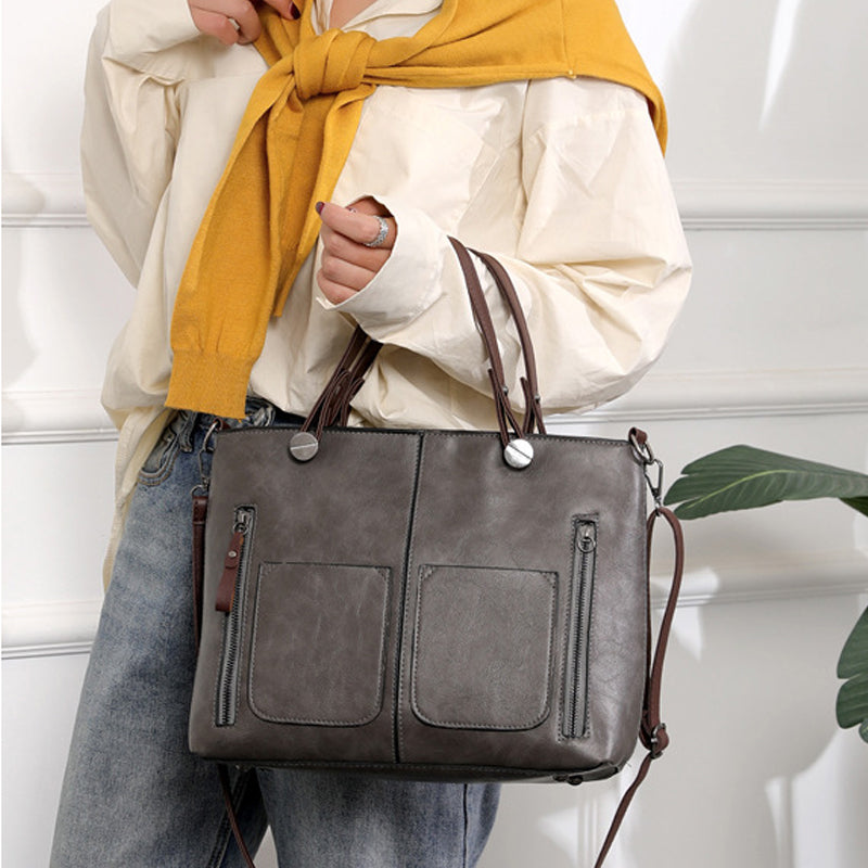 Ladies Vintage Leather Shoulder Bag