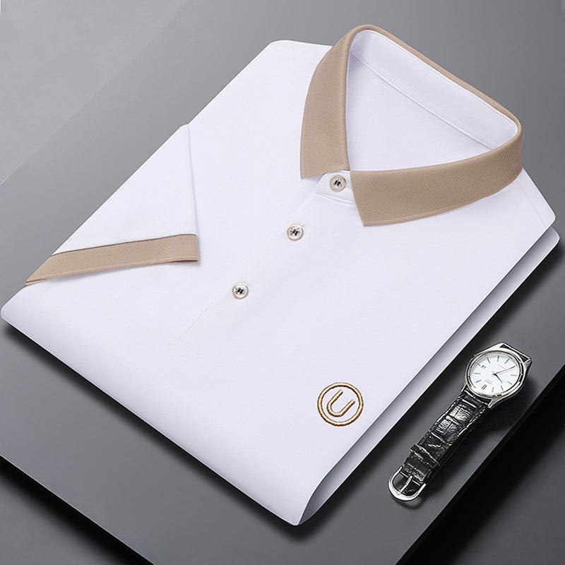 Business Casual Embroidery Polo Shirt