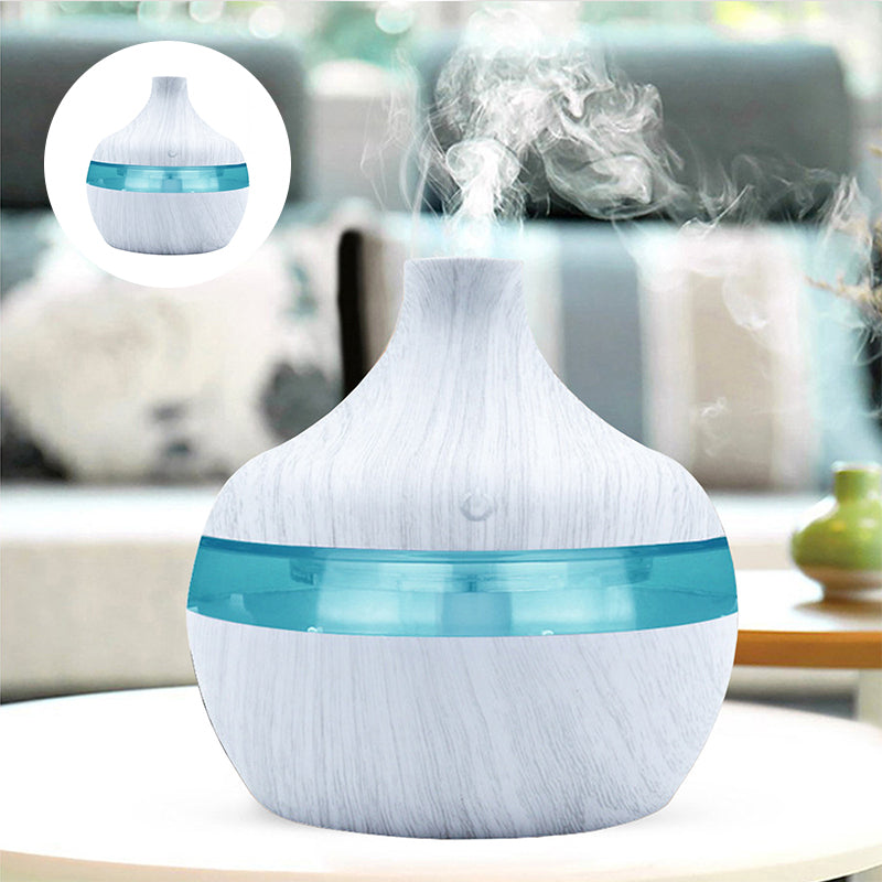 300ML Home Wood Grain Humidifier