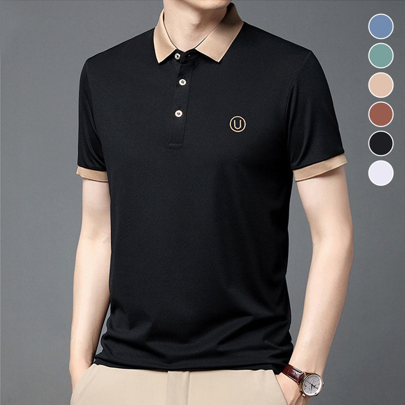 Business Casual Embroidery Polo Shirt