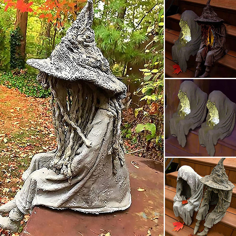 Halloween Witch Ghoul Solar Energy Lamp