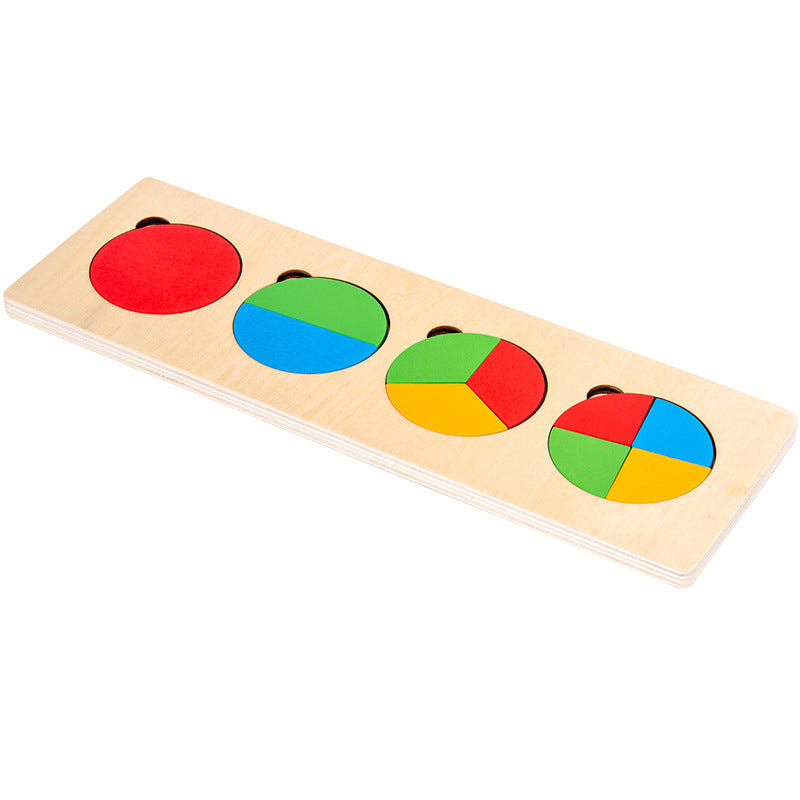 Montessori Wooden Sorting Game with Geometric Shapes