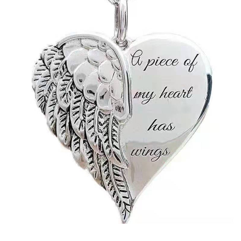 God Has You In His Arms, I Have You In My Heart Wing Necklace