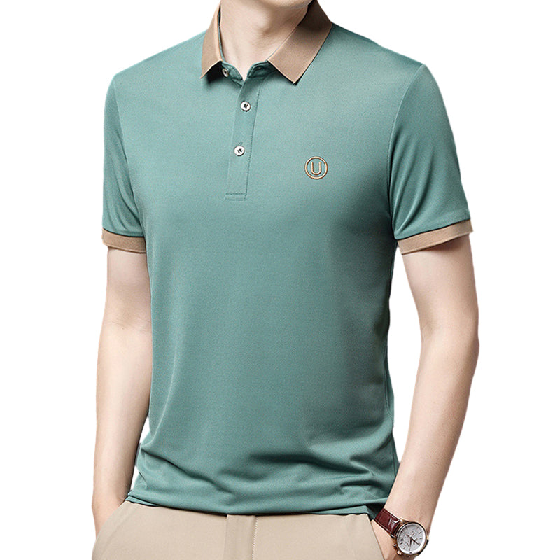 Business Casual Embroidery Polo Shirt