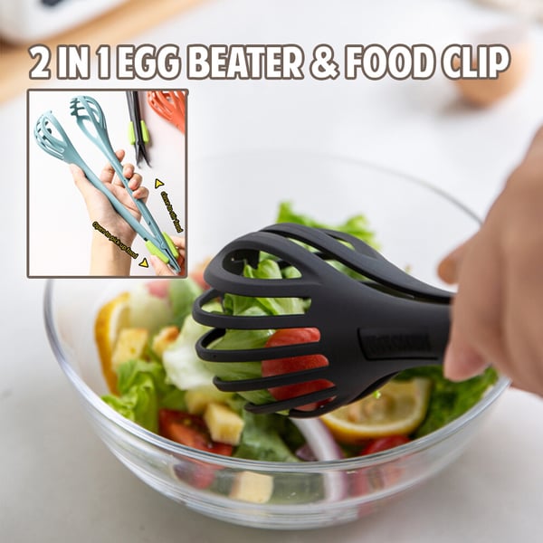 2 in 1 Food Clip & Egg Whisk