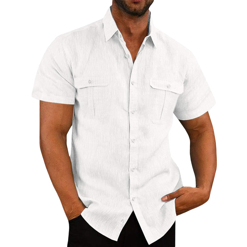 Stretch Short Sleeve Shirt with Pockets